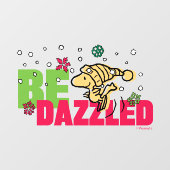 Peanuts | Christmas Woodstock Be Dazzled Raamsticker (Vel)