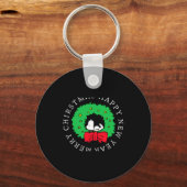 Peanuts Christmas Wreath Sleutelhanger (Voorkant)