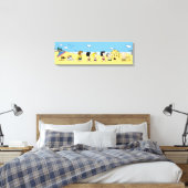 Peanuts | Dag aan het strand Canvas Afdruk (Insitu (Slaapkamer))