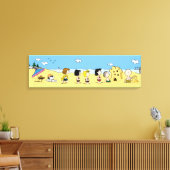 Peanuts | Dag aan het strand Canvas Afdruk (Insitu (Woonkamer))