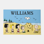 Peanuts | Dag aan het strand Deurmat (Voorkant)