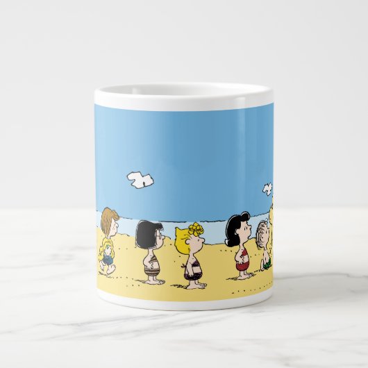 Peanuts | Dag aan het strand Grote Koffiekop (Voorkant)
