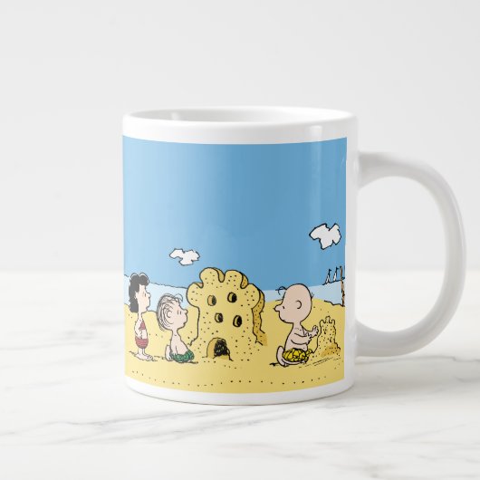 Peanuts | Dag aan het strand Grote Koffiekop (Rechts)