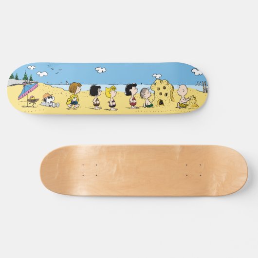 Peanuts | Dag aan het strand Persoonlijk Skateboard (Horizontaal)