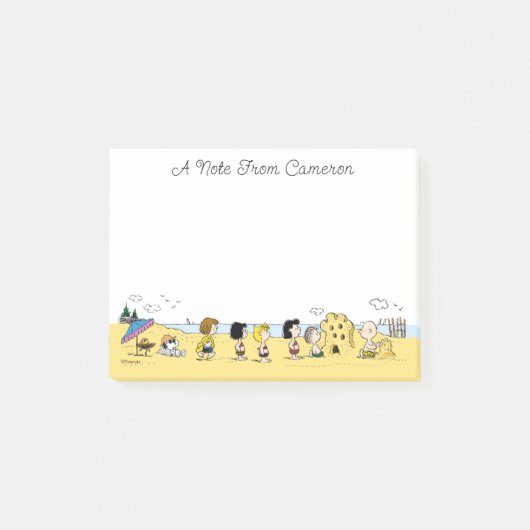 Peanuts | Dag aan het strand Post-it® Notes (Voorkant)