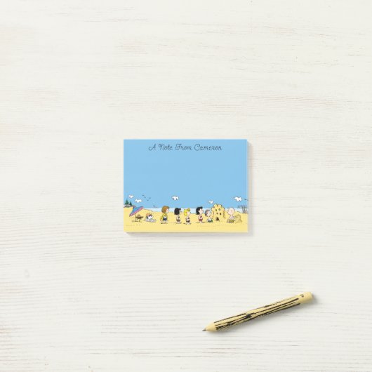 Peanuts | Dag aan het strand Post-it® Notes (Op bureau)