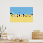Peanuts | Dag aan het Strand Poster (Keuken)