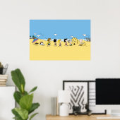 Peanuts | Dag aan het Strand Poster (Thuiskantoor)
