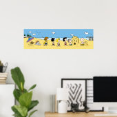 Peanuts | Dag aan het strand Poster (Thuiskantoor)