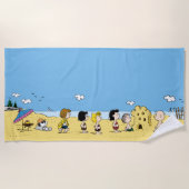 Peanuts | Dag aan het strand Strandlaken (Voorkant)