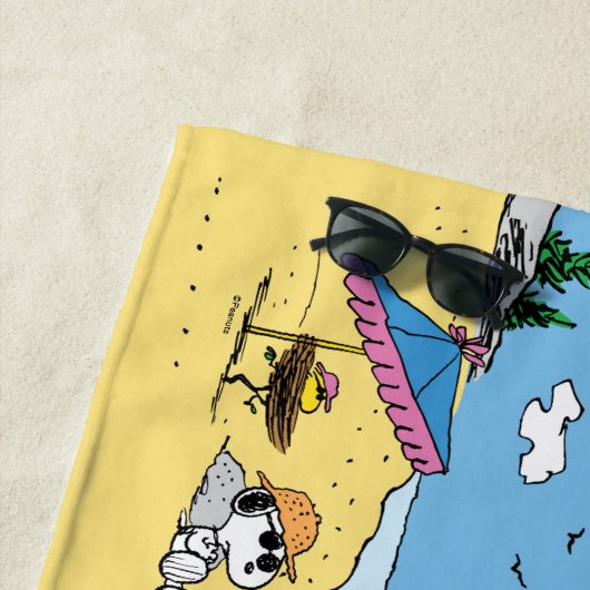 Peanuts | Dag aan het strand Strandlaken (In situ)