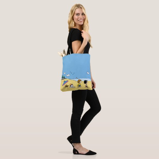 Peanuts | Dag aan het strand Tote Bag (Op model)