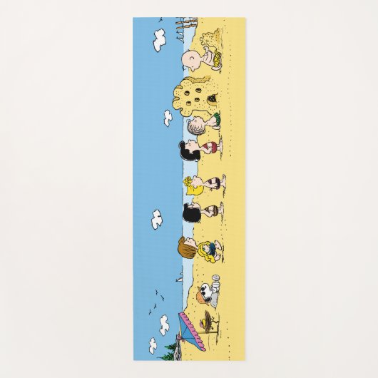 Peanuts | Dag aan het strand Yogamat (Voorkant)