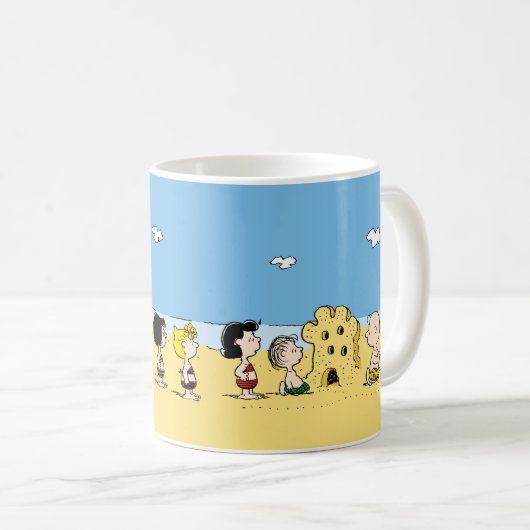 Peanuts | Dag bij de Beach Coffee Mok (Voorkant rechts)