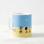 Peanuts | Dag bij de Beach Coffee Mok (Voorkant links)