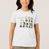Peanuts | De bende gaat vooruit Tri-Blend Shirt (Voorkant)
