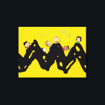 Peanuts | De bende op de Zig Zag Canvas Afdruk<br><div class="desc">Bekijk dit leuke Peanuts-ontwerp met de Peanuts Gang.</div>