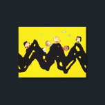 Peanuts | De bende op de Zig Zag Canvas Afdruk<br><div class="desc">Bekijk dit leuke Peanuts-ontwerp met de Peanuts Gang.</div>