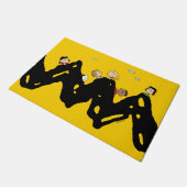 Peanuts | De bende op de Zig Zag Deurmat (Schuin)