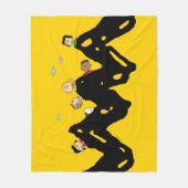Peanuts | De bende op de Zig Zag Fleece Deken (Voorkant)