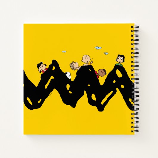 Peanuts | De bende op de Zig Zag Notitieboek (Achterkant)
