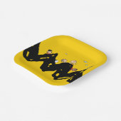 Peanuts | De bende op de Zig Zag Papieren Bordje (Gebogen)