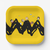 Peanuts | De bende op de Zig Zag Papieren Bordje (Voorkant)