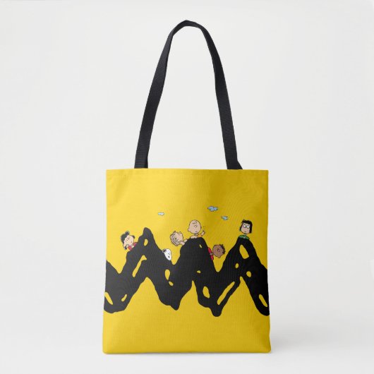 Peanuts | De bende op de Zig Zag Tote Bag (Voorkant)