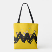 Peanuts | De bende op de Zig Zag Tote Bag (Achterkant)