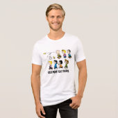 Peanuts | De groep gaat vooruit Tri-Blend Shirt (Voorkant volledig)