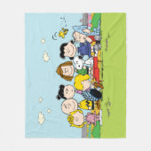 Peanuts | De groep rond de piano Fleece Deken (Voorkant)