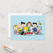 Peanuts | De groep rond de piano Kaart (Voorkant / Achterkant in situ)