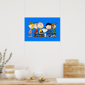 Peanuts | De Peanuts-bende bij elkaar Poster (Keuken)