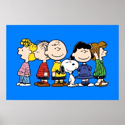 Peanuts | De Peanuts-bende bij elkaar Poster (Voorkant)
