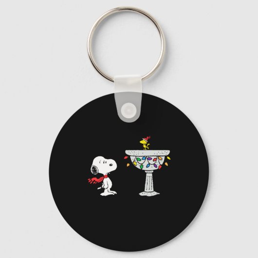 Peanuts Decorated Bird Bath Sleutelhanger (Voorkant)