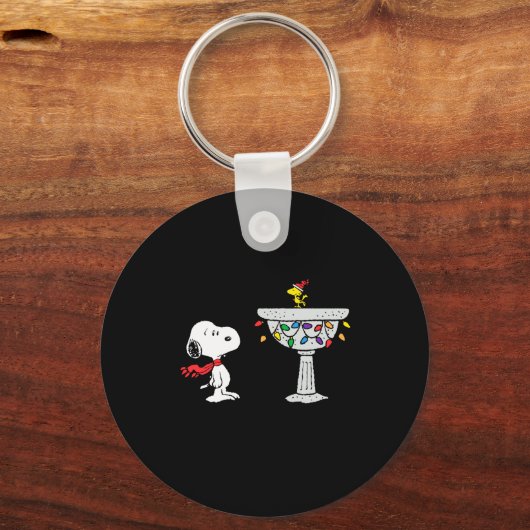 Peanuts Decorated Bird Bath Sleutelhanger (Voorkant)