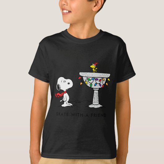 Peanuts Decorated Bird Bath  T-shirt (Voorkant)