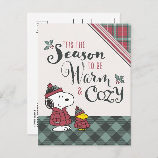 Peanuts | Dit is het seizoen om gezellig te zijn Briefkaart (Voorkant / Achterkant)