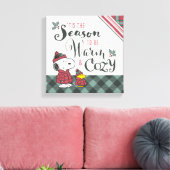 Peanuts | Dit is het seizoen om gezellig te zijn Canvas Afdruk (Insitu (Woonkamer))