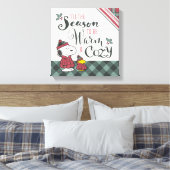 Peanuts | Dit is het seizoen om gezellig te zijn Canvas Afdruk (Insitu (Slaapkamer))