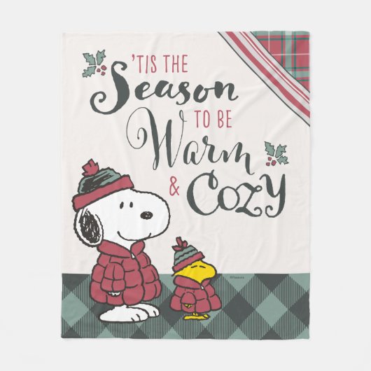 Peanuts | Dit is het seizoen om gezellig te zijn Fleece Deken (Voorkant)