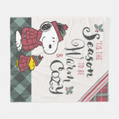 Peanuts | Dit is het seizoen om gezellig te zijn Fleece Deken (Voorkant (Horizontaal))