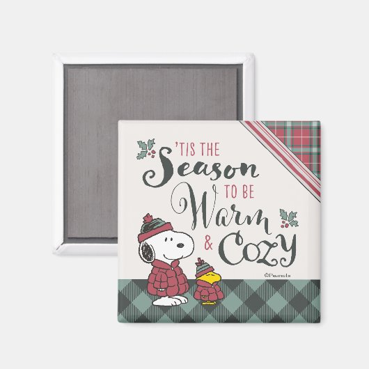 Peanuts | Dit is het seizoen om gezellig te zijn Magneet (Voorkant / Achterkant)