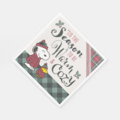 Peanuts | Dit is het seizoen om gezellig te zijn Servet (Hoek)