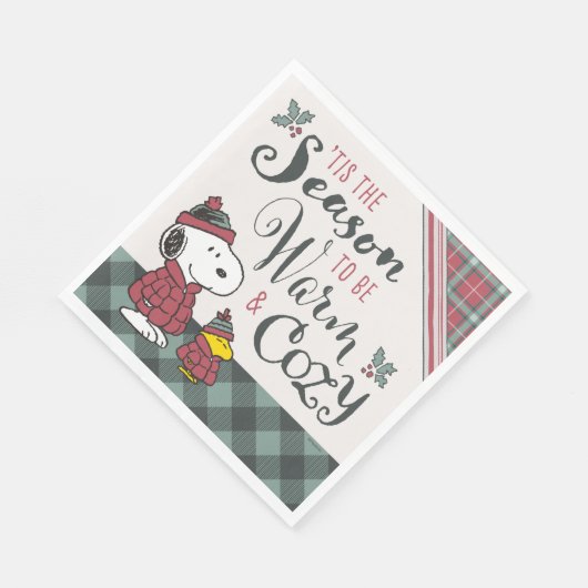 Peanuts | Dit is het seizoen om gezellig te zijn Servet (Hoek)