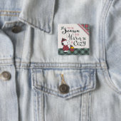 Peanuts | Dit is het seizoen om gezellig te zijn Vierkante Button 5,1 Cm (In situ)