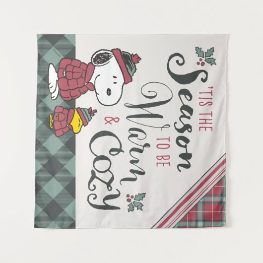 Peanuts | Dit is het seizoen om gezellig te zijn Wandkleed (Voorkant (horizontaal))