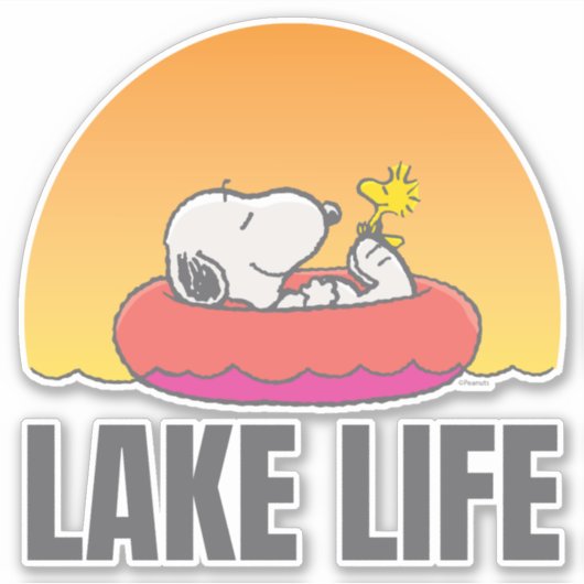 Peanuts | Drijvende binnenband Sticker (Voorkant)