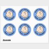 Peanuts | Een Charlie Brown glimlach | Gefelicitee Ronde Sticker (Vel)