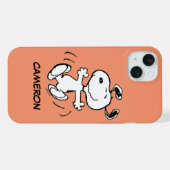 Peanuts | Een gelukkige Snoopy-dans iPhone Hoesje (Achterkant horizontaal)